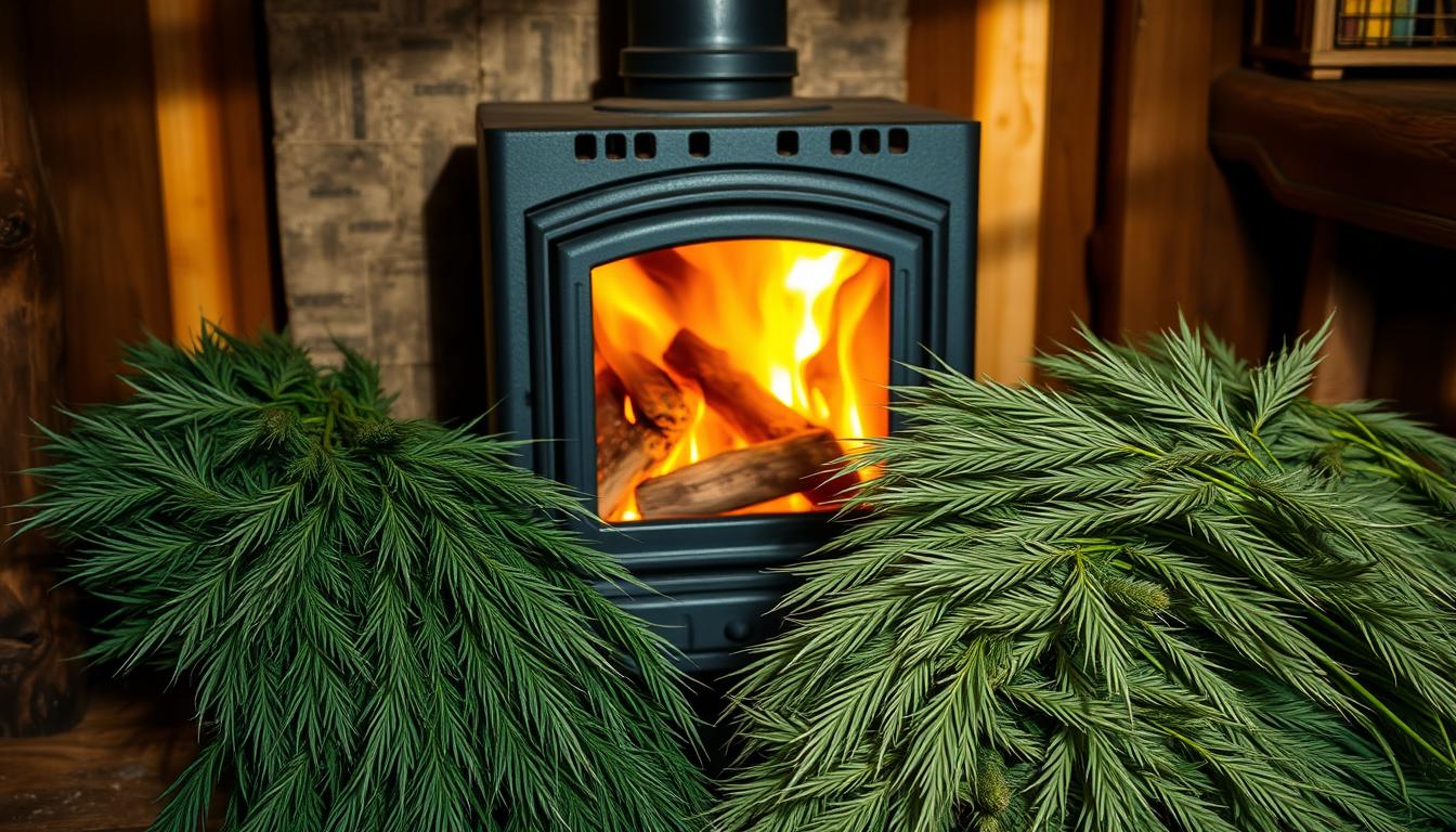 can you burn hemp in a wood burning stove